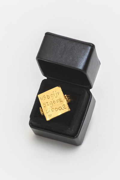 Meaningless Ring in Gold - Lucy Clout