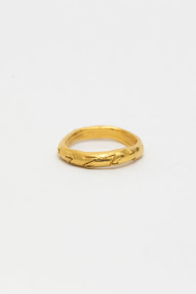 Good Sleep Ring (Z Z Z Z Z Z Z Z Z Z) in Gold - Lucy Clout